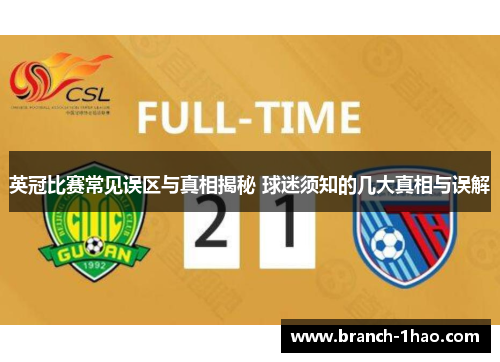 英冠比赛常见误区与真相揭秘 球迷须知的几大真相与误解